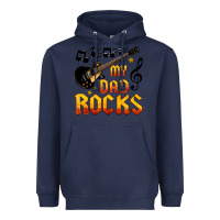 Navy my dad rocks Heavyweight Hoodie - HRA Design Shop