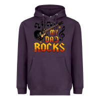 Plum my dad rocks Heavyweight Hoodie - HRA Design Shop