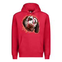Cardinal dalmatians peach glitter background Premium Hoodie - Jasminsmagicworld