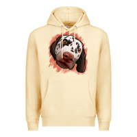 Pina Colada dalmatians peach glitter background Premium Hoodie - Jasminsmagicworld