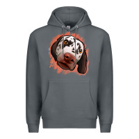Rock dalmatians peach glitter background Premium Hoodie - Jasminsmagicworld