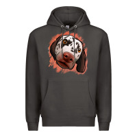 Smoke dalmatians peach glitter background Premium Hoodie - Jasminsmagicworld