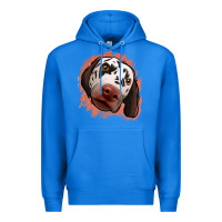 True Royal dalmatians peach glitter background Premium Hoodie - Jasminsmagicworld