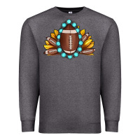 Charcoal Heather football gemstone sunflower Premium Sweatshirt - JahusDesignShop
