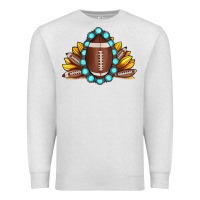 Oatmeal Heather football gemstone sunflower Premium Sweatshirt - JahusDesignShop
