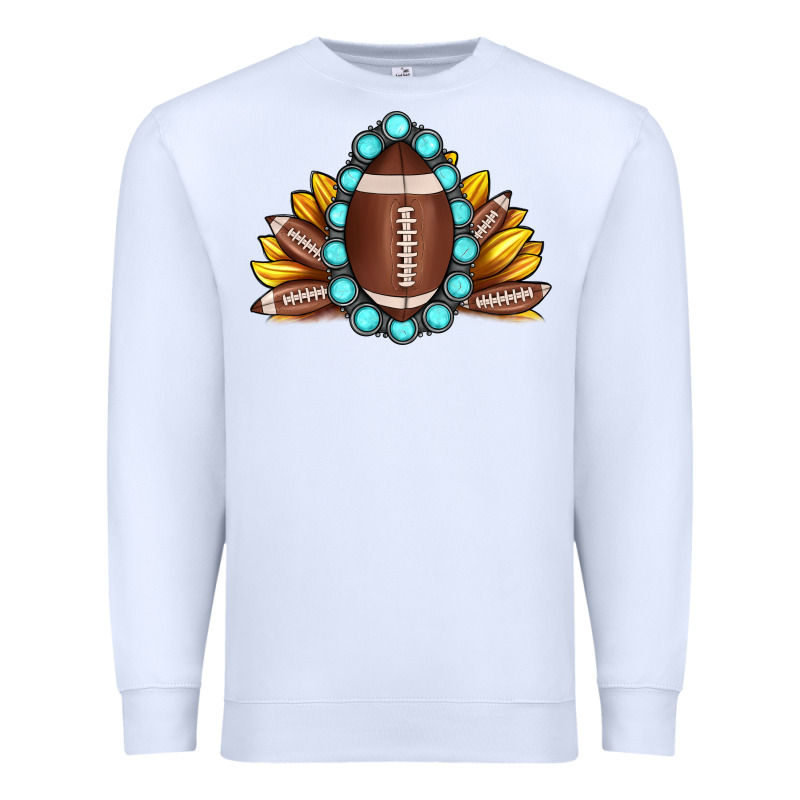 Football Gemstone Sunflower Premium Sweatshirt by JahusDesignShop | Teevron
