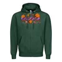 Sports Green brother basketball Zipper Hoodie - Zillion Design Studio