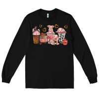Black pigs coffee cups Long Sleeve Tee - texasbilliewilder
