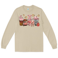 Mushroom pigs coffee cups Long Sleeve Tee - texasbilliewilder