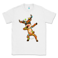 White dabbing deer Classic Tee - Zillion Design Studio