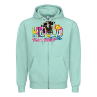 Seafoam hello summer Zipper Hoodie - texasbilliewilder