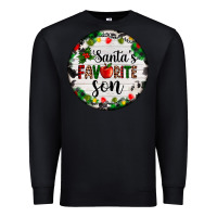 Black christmas  cookie and light santas favorite   son Premium Sweatshirt - AdoDesignShop