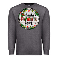 Charcoal Heather christmas  cookie and light santas favorite   son Premium Sweatshirt - AdoDesignShop
