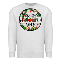 Oatmeal Heather christmas  cookie and light santas favorite   son Premium Sweatshirt - AdoDesignShop
