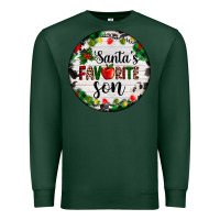 Sports Green christmas  cookie and light santas favorite   son Premium Sweatshirt - AdoDesignShop