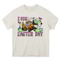 Cream I Dig Easter Day Heavy Core Tee - CowhideDigitalArt
