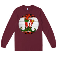 Burgundy Elf Shoes Long Sleeve Tee - RanaPortraitStore