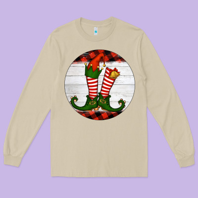 Elf Shoes Long Sleeve Tee Designed By Ranaportraitstore