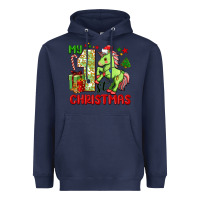 Navy my first christmas unicorn Heavyweight Hoodie - FaDigitalArtStudio