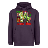 Plum my first christmas unicorn Heavyweight Hoodie - FaDigitalArtStudio