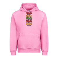Fuchsia Pink black history Urban Hoodie - MaliasSmallBusiness