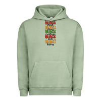 Pigment Oil Green black history Urban Hoodie - MaliasSmallBusiness