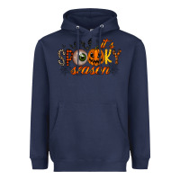 Navy spooky season Heavyweight Hoodie - RacoonDesign
