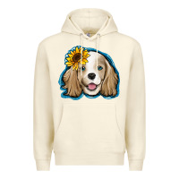 Sandshell cocker spaniel sunflower Premium Hoodie - Jasminsmagicworld