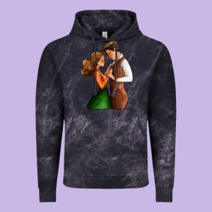 Valentines Day Couple Vintage Hoodie Designed By Adodesignshop