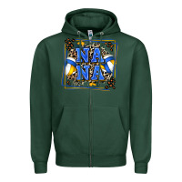 Sports Green volleyball nana with leopard Zipper Hoodie - Zillion Design Studio