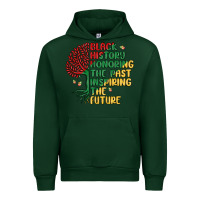 Forest Green black history honoring the past inspiring the futu Urban Hoodie - MaliasSmallBusiness