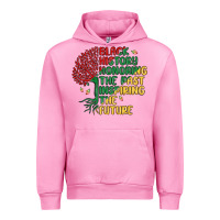 Fuchsia Pink black history honoring the past inspiring the futu Urban Hoodie - MaliasSmallBusiness
