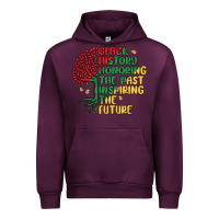 Mauve Wine black history honoring the past inspiring the futu Urban Hoodie - MaliasSmallBusiness