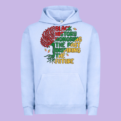 Black History Honoring The Past Inspiring The Futu Urban Hoodie Designed By Maliassmallbusiness