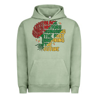 Pigment Oil Green black history honoring the past inspiring the futu Urban Hoodie - MaliasSmallBusiness