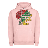 Pigment Salmon black history honoring the past inspiring the futu Urban Hoodie - MaliasSmallBusiness