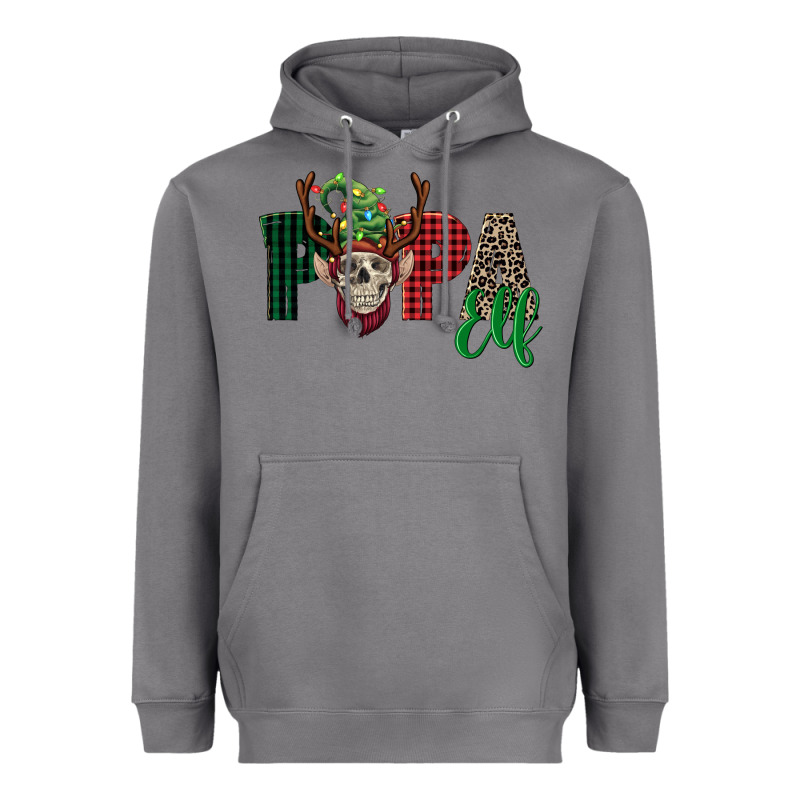 Papa Elf Skull Heavyweight Hoodie by FaDigitalArtStudio | Teevron