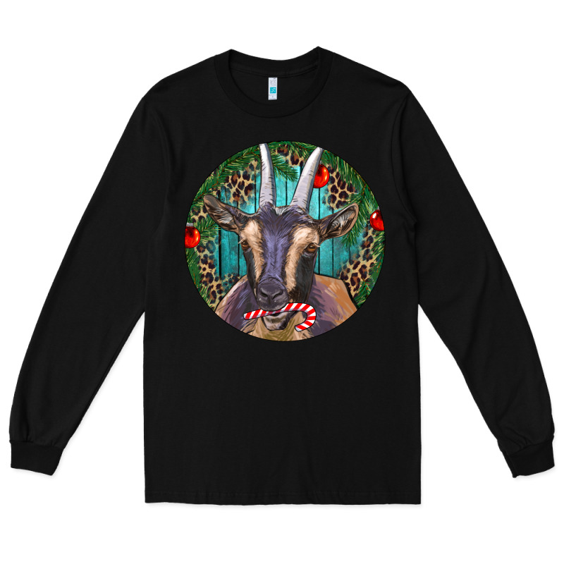 Dark Goat Christmas Long Sleeve Tee by RanaPortraitStore | Teevron