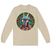 Mushroom Dark Goat Christmas Long Sleeve Tee - RanaPortraitStore