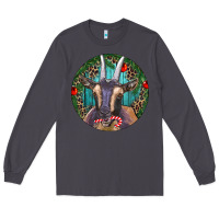 Smoke Dark Goat Christmas Long Sleeve Tee - RanaPortraitStore