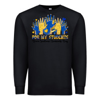 Black for my students down sendrome awareness day Premium Sweatshirt - Artiststas