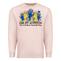 Pale Pink for my students down sendrome awareness day Premium Sweatshirt - Artiststas