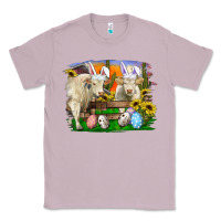 Lilac easter farm cows bunny ears and eggs Classic Tee - RanaPortraitStore