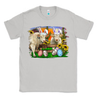Moon Dust easter farm cows bunny ears and eggs Classic Tee - RanaPortraitStore