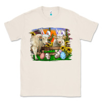 Natural easter farm cows bunny ears and eggs Classic Tee - RanaPortraitStore