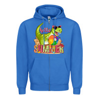 True Royal hello summer rex Zipper Hoodie - texasbilliewilder
