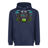 Navy summer mom Heavyweight Hoodie - CowhideDigitalArt