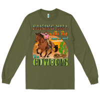 Army Green raising hell with the hippies and the cowboys Long Sleeve Tee - texasbilliewilder