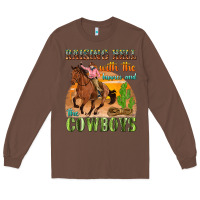 Chestnut raising hell with the hippies and the cowboys Long Sleeve Tee - texasbilliewilder