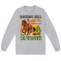 Moon Dust raising hell with the hippies and the cowboys Long Sleeve Tee - texasbilliewilder